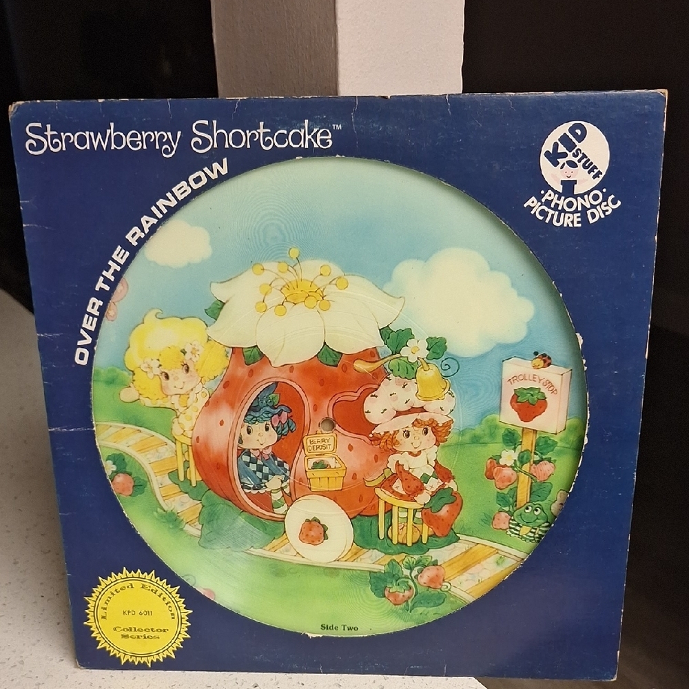Strawberry Shortcake Over the Rainbow Vinyl Record Discππ - Picture 3 of 4